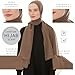 Ayisah Chiffon Hijab Scarf for Women - Taupe Chiffon Hijab Muslim Headscarf - Soft Fashion Scarf Muslim Headscarf Shawl (Taupe)