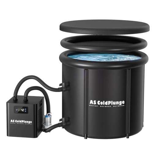 Image of AS ColdPlunge 1 /3HP Ice Bath Chiller & 100 Gal Cold Plunge Tub Bundle