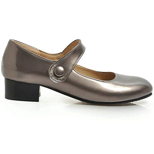 MAVMAX Women's Lolita Mary Janes Flat Ankle Strap Low Heel Pumps3