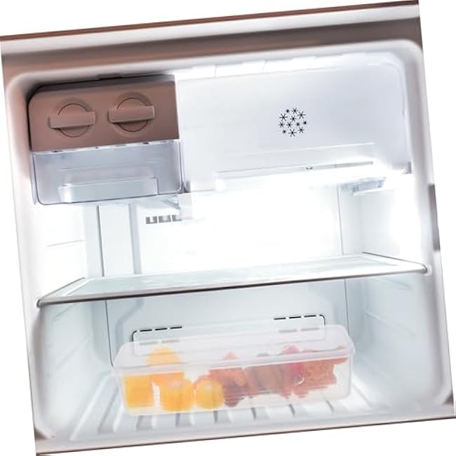 Stackable Keeping Storage Box with Lid for Scallions Cilantro Green Onions Space Saving Plastic Produce Organizer for Fridge and Kitchen Pantry