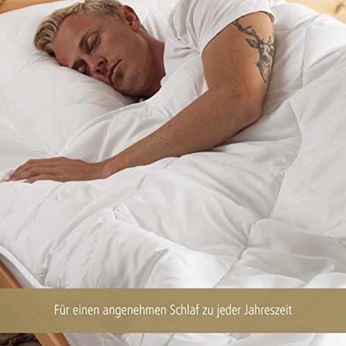ARCTIC Bettdecke 135x200 Mikrofaser Duo, 2-lagig I 4 Jahreszeiten Bettdecke I Decke aus 2 Schichten für max. Wärmeisolation I Oekotex Steppdecke mit Hohlfaserfüllung, 40° waschbar - Image 4