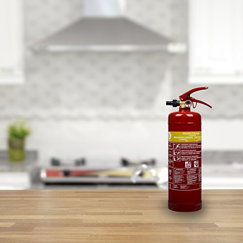 Smartwares Schaum-Feuerlöscher - 2 L - für AB-Brände - geeignet für Büros und Privathaushalte - inkl. Halterung - 10.014.97