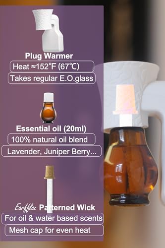 Difusor aromático eléctrico Earffloz con aceite lavanda 20ml miniatura 3
