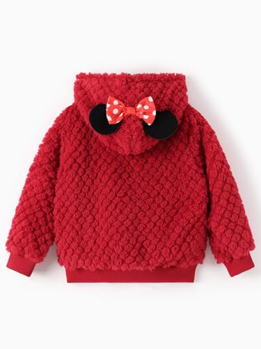 Image of Disney Girl /Boy Fleece Jacket Zipper Sherpa Fuzzy Hoodie Winter Coat 2-13Y