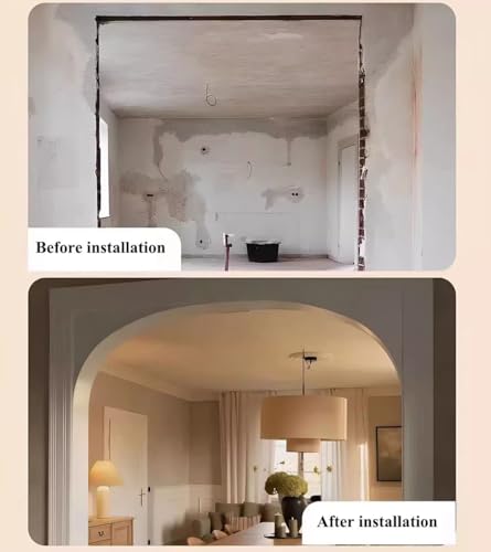 Kit de arco de espuma para acabados de puertas sin hacer obras en pasillos 3