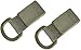 TAODAN 2-Pack Tactical Molle D Type Nylon Velcro,Backpack Accessories, T-Ring Kettle Key Holder,for Molle Bags Webbing Attachment Strap, Green