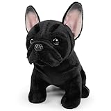 regalo cachorro bulldog ingles barcelona Tamaño compacto y tierno: Mide 8.7 pulgadas, este perro de peluche tiene el tamaño perfecto para manejarlo, abrazarlo y exhibirlo fácilmente, y cabe cómodamente en dormitorios, salas de juegos o como compañero de viaje.