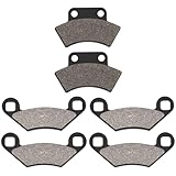 AHL Front and Rear Brake Pads Compatible with Polaris 250 Trail Blazer 1990-1998 1999-2004/250 Trail Boss 2x4 4x4 1988-1999/300 400 Xpress L 1996 1997/300 Xpress 2x4 1998-2000