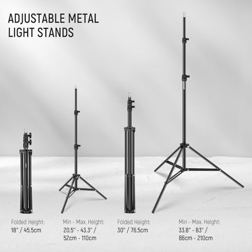 Neewer 10102119 600W Photography Lighting Kit, Incandescent Equivalent Studio Kit With (2)White Umbrella thumb #4
