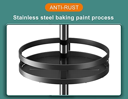 Manatees- 1-Tire Spice RacksRotating Spice RackTurntable Cupboard Organizer, Multi-Functional Spice Rack for Kitchen Storage,Condiment Caddy, Rotating 360 Degree Spices Organiser
