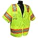 Radians SV63GXL Two Tone Class 3 Surveyor Vest Green, X-Large