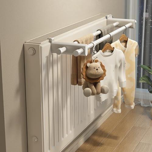 Rail de toalla de radiador 19.7 pulgadas para panel doble blanco 7