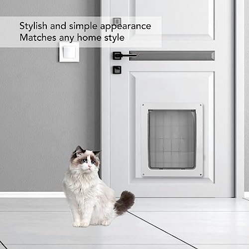 Puerta para perros de diseño moderno Picysa con acabado duradero blanco 4