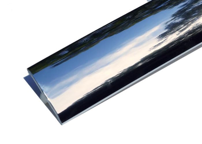T-Molding.com 25ft Roll of Metallic Chrome/Silver 3/4" Plastic Tee Moulding for Arcade Game Cabinets, Counters, Shelves, or Tables