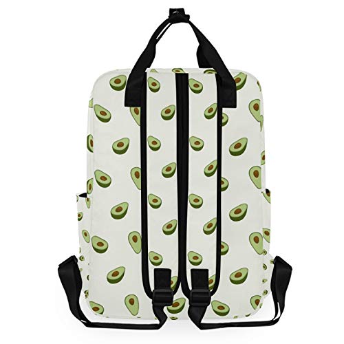 Moyyo Healthy Fruit Avocado School Backpack College Bookbag Water Resistant Laptop Backpack Casual Lightweight Travel Backpack For Teens Girl Women, 10.5X5.5X15 Inch #TOP1