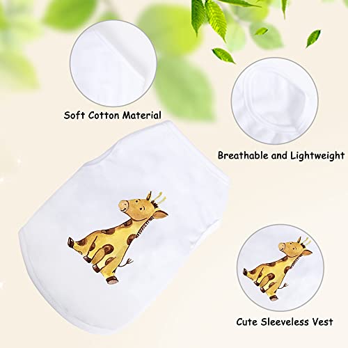 Yaodhaod Dog Shirts Summer Cute Dog Clothes, Lightweight Soft Tank Top Sleeveless Vest Tee, Dog T-Shirts Apparel Fit Fot Small Extra Small Medium Dogs Cats #TOP2