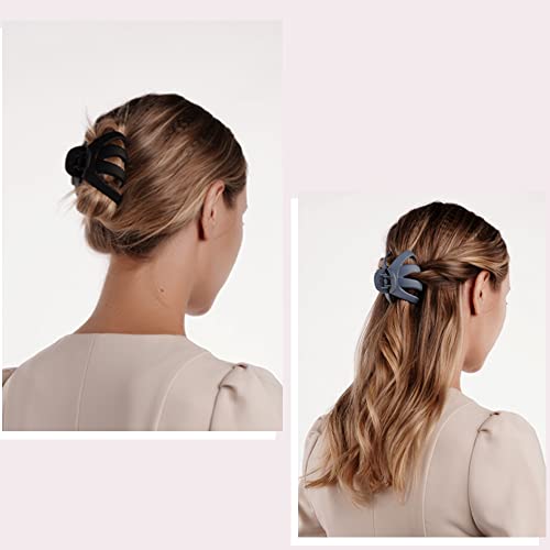 Big Claw Hair Clips For Thick Hair, 3.2'' Matte Octopus Clips Large Hair Claw Clips For Women And Girls, Neutral Hair Jaw Clips Strong Hold Jumbo Hair Clip For All Hair Types, 6 Packs (Neutral) #TOP5