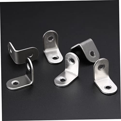 WOONEKY 30 Unidades Pequenos Colchetes De Canto Cinta De Canto De Metal Suporte De Canto Hardware De