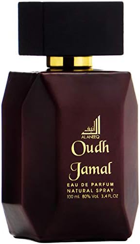 Oudh Jamal Fragrance Spray - Woody Oud Scent for Men by Al Aneeq Perfumes (100ml Eau de Parfum)