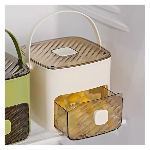 Molde de Hielo con 48 Cubos y Cajón con Asa Blanca miniatura 3