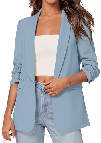 PRETTYGARDEN Women's 2026 Spring Blazers Business Casual Outfits Open Front