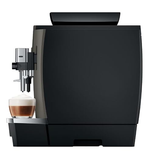Terza immagine Jura - W8 Dark Inox (EB) - Macchina da Caffè Automatica Professionale con display da 3,5” a colori, 17 Specialità, Macinacaffè P.A.G.2, Preriscaldamento intelligente e 50 preparazioni giornaliere