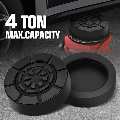 Image of DNA Motoring 2pack Floor Jack Rubber Pad, Frame Rail Protector, Car Lifting Pads Universal Jack Pad Adapter for Floor Jack, TOOLS-00620