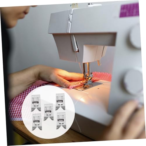 Set 5 Piezas Pie Prensatelas Metal para Máquina de Coser miniatura 7