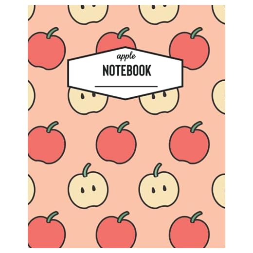 Apple Notebook: Cute Red Notebook (Journal) with lined pages