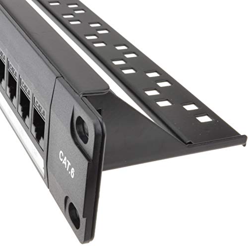 kenable 24 Port RJ45 CAT6 Gigabit Through Coupler Patch Panel with Back Bar - Thumbnail 7