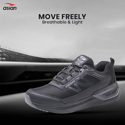 Image of ASIAN Civic-01 Men's Sports Running Shoes | Lightweight Sneakers with Breathable Mesh Upper, Shock-Absorbing Cushion Midsole & Non-Slip Outsole for Running, Walking & Gym