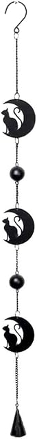 Alchemy Gothic England - Black Cat and Moon Hanging Decoration