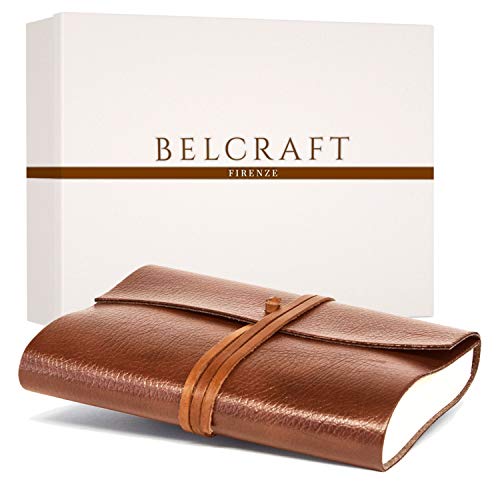 Journal de voyage A5 Belcraft Tivoli carnet de notes en cuir marron pour aventuriers