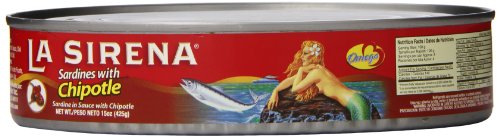 La Sirena Sardines in Oval Can, Chipotle, 15 Ounce