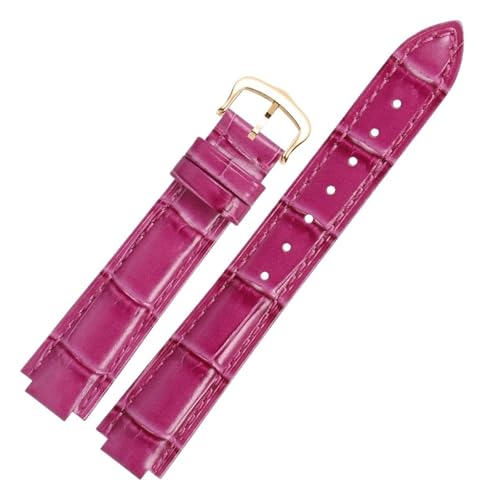 Bracelet de montre en cuir de vachette extrémité convexe ajusté