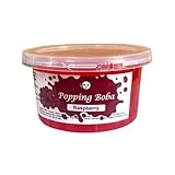 Raspberry Popping Boba Pearls Bursting Boba Pearls for Bubble Tea, Popping Juice Boba Balls, Bomb Boba Pearl Balls - 490g(17.25oz)