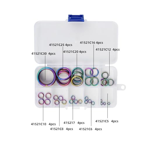 Set de 40 Anillos Guía Cerámicos para Reparar Cañas de Pescar miniatura 3
