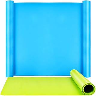 2 Pack 59.5 x 49.5 cm Oversize Silicone Mats for Crafts, LEOBRO Thick