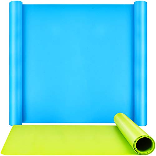 2 Pack 59.5 x 49.5 cm Oversize Silicone Mats for Crafts, LEOBRO Thick