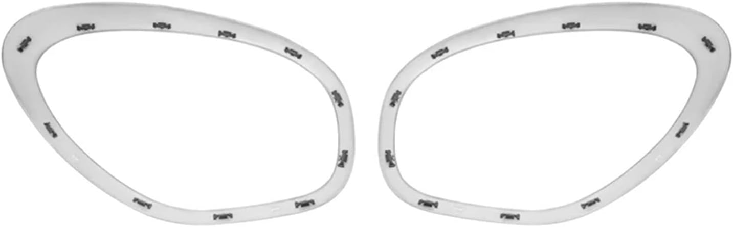 AB61 Compatible For Mini Cooper Countryman R60 2011-2016 Headlight Trim Ring Bezel 2X Set In Black 51139812899 51139812900