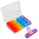Pillen Organizer 7 Tage Morgen Mittag Abend, Große Medikamentenbox mit 3 Fächern, Tablettenbox für die Woche, Praktische Pillenbox, Supplement Box für unterwegs, Robuster Tabletten Dispenser