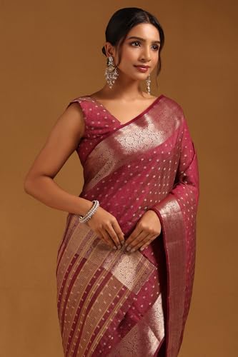 Image of Soch Womens Art Silk Zari Woven Saree