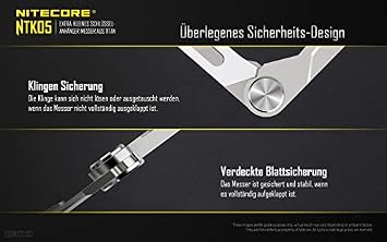 Nitecore NTK05 Titanium Knife