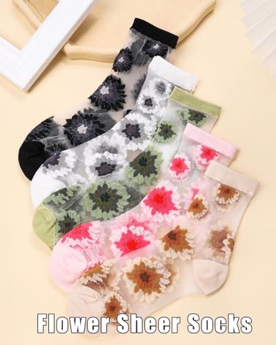 Image of Campsis Women Sheer Socks Sheer Ankle Socks for Women and Girls