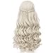 Movie Hair Wig Light Blonde Long Curly Braid Lolita Cosplay Wigs
