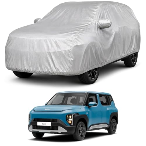 Image of Autofact Car Body Cover Compatible with Syros | Custom Fit Car Cover | 100% Water-Resistant| Triple-Stitched Lightweight Fabric | Dustproof | Indoor & Outdoor Use | Elastic Bottom