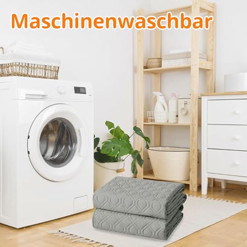 Homaxy Hundedecke Wasserdicht,Hundematte Outdoor Waschbar, Wendedecke Hunde Decke, Weich Katzendecke für Sofa Couch Bett Unterwegs(130x100cm,Grau+Dunkelgrau)