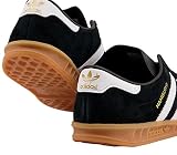 adidas Męskie buty sportowe Hamburg, Czarny rdzeń czarne obuwie biała guma 2, 42 EU