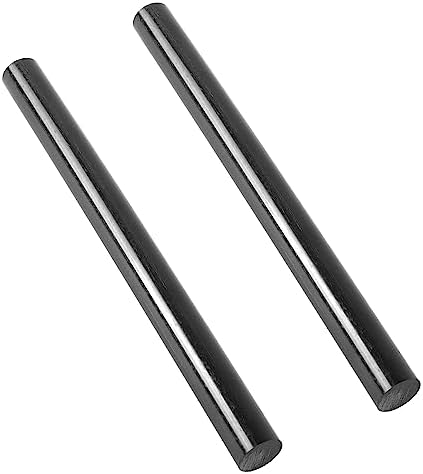 (2 Pack) Round Acetal Copolymer Rods - Standard Tolerance 1 ½ -Inch Diameter and 12-Inch Length Opaque Black Acetal Copolymer Rods Meets ASTM D6778 Specifications Perfect for Non-Marring Fixtures