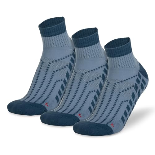 Chaussettes de course à pied SEDZ : lot de 3 paires rembourrées anti-ampoules pour le trail.